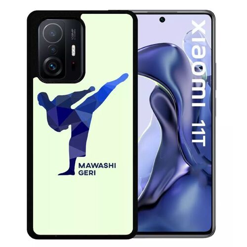 Coque Pour Xiaomi 11t - Karate Coup De Pied Mawashi Geri - Silicone - Noir