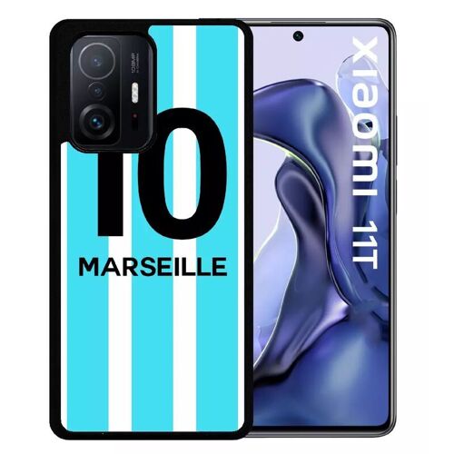 Coque Pour Xiaomi 11t - Equipe Maillot Marseille - Silicone - Noir