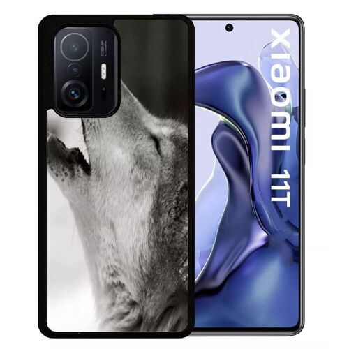 Coque Pour Xiaomi 11t - Loup Hurlant - Silicone - Noir