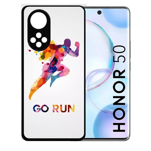 Coque Pour Honor 50 - Go Running Motivation - Silicone - Noir