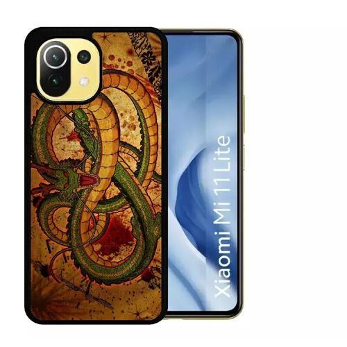 Coque Pour Xiaomi Mi 11 Lite - Dragon Manga - Silicone - Noir