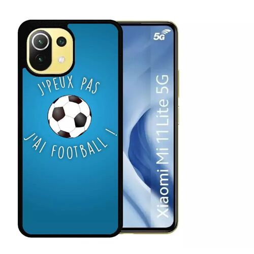 Coque Pour Xiaomi Mi 11 Lite 5g - Je Peux Pas J Ai Football - Silicone - Noir