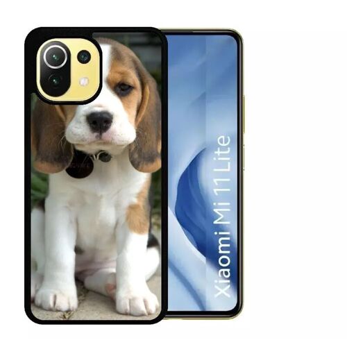 Coque Pour Xiaomi Mi 11 Lite - Chien Mignon - Silicone - Noir
