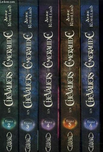 Les Chevaliers D Emeraude - Lot 5 Volumes - Tome 2 + 3 + 4 + 5 + 6 : Les Dragons De L Empereur Noir + Piege Au Royaume Des Ombres + La Princesse Rebelle + L Île Des Lézards + Le Journal D Onyx