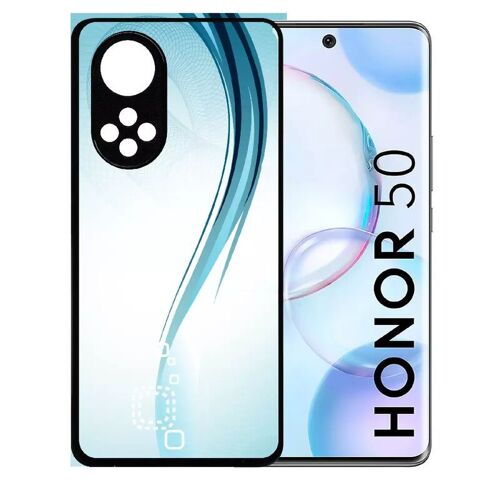 Coque Pour Honor 50 - Forme Bleu Arrondi - Silicone - Noir