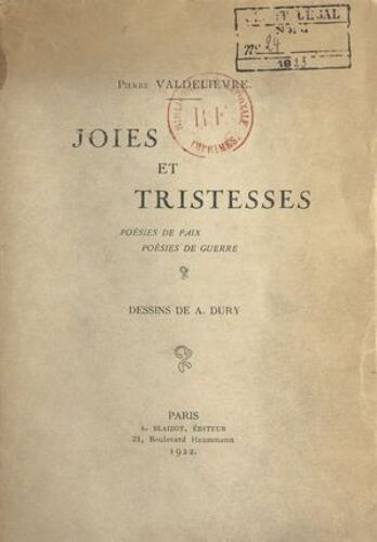 Joies Et Tristesses