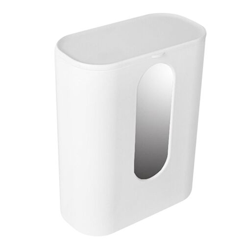 Distributeur de gobelets en papier Distributeur de gobelets à eau mural à double tube avec fenêtre transparente pour le bureau de cuisine à domicile