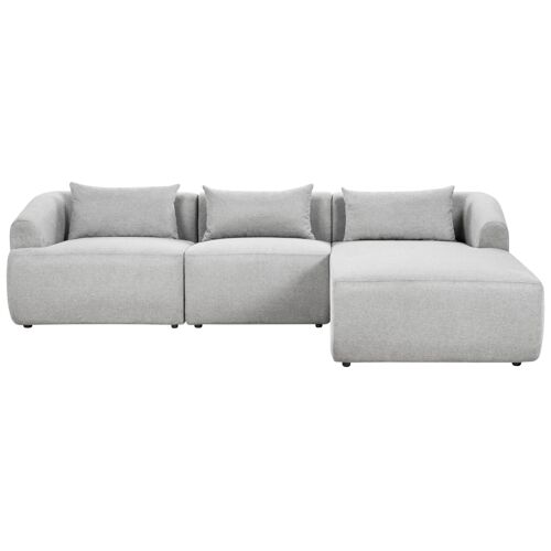 Canapé d'angle SVANSELE Gris Tissu Côté gauche