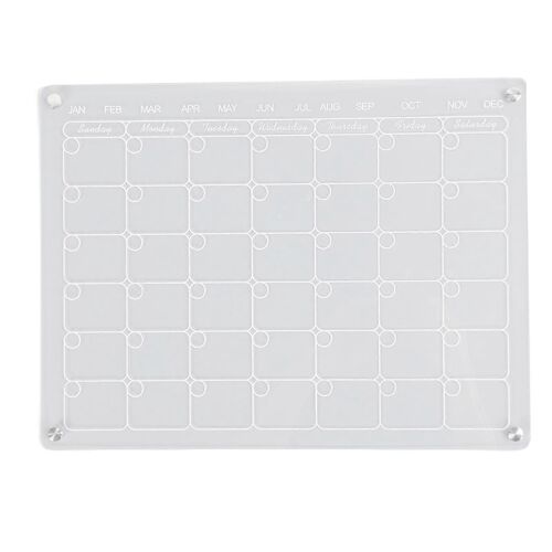 Organized Living : Calendrier Mémo Magnétique - Agenda Quotidien Effaçable Réutilisable