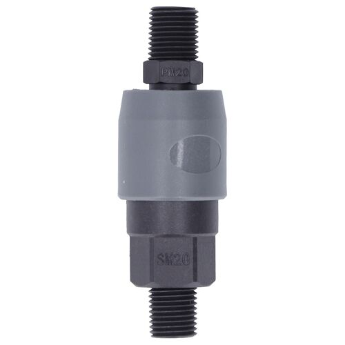 Connecteur d'air autobloquant en plastique en acier à connecteur rapide pneumatique de type C pour tuyau en PU (SM20 + PM20 1/4 po)