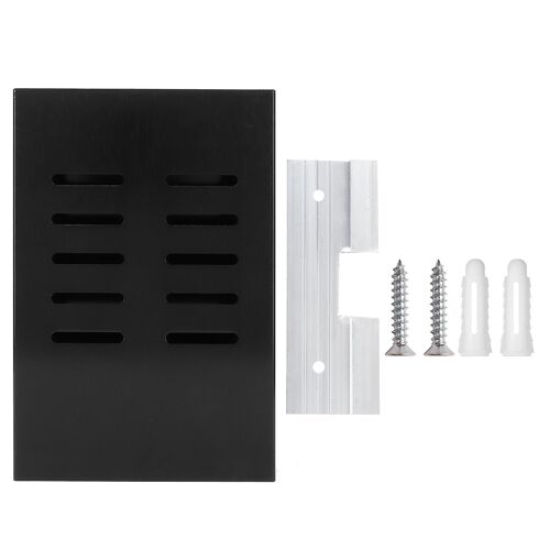 Étagère de cuisine noire Rack mural Porte-baguettes Porte-couteau Organisateur Rack pour la cuisine à la maison