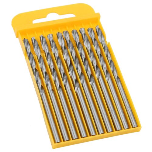 10pcs Twisted Foret Acier à grande vitesse Ouvre-trou droit Ouvre-trou Outil de forage de travail du bois 3.5 10pcs par boîte / 4241 (10pcs / boîte) Acier à grande vitesse