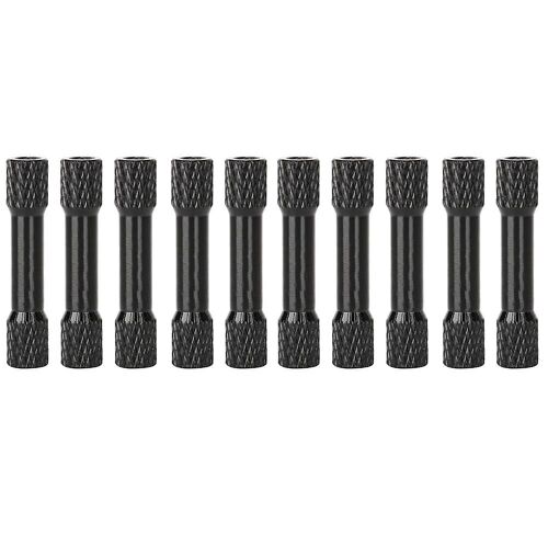 10 Pcs Standoff M3x30mm Anodisé Aluminium Alliage Filetage Interne Colonne Entretoise Pour Droneblack-Générique
