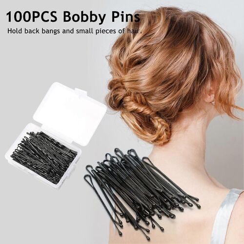 100pcs U Shape Épingles À Cheveux Pour Femmes : Pinces À Cheveux Fines Et Légères Pour Un Coiffage Sûr