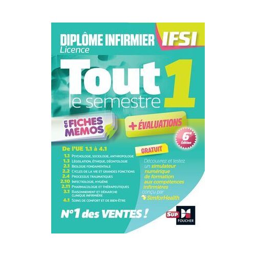 Tout Le Semestre 1 En Fiches Mémos - Dei Ifsi - 6e Édition - Révision Et Entraînement