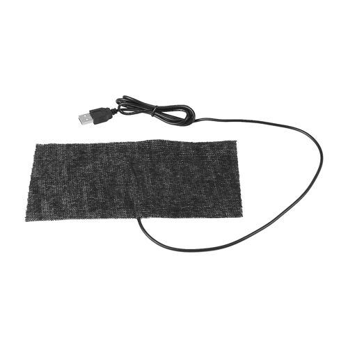 1 PCS Noir 5V USB Fibre de Carbone Tapis Chauffant 20 * 10cm Tapis de souris Couverture chaude