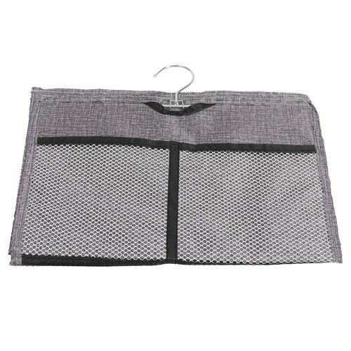 Sac suspendu mural Organisateur de rangement respirant multifonction pour chambre à coucher salle de bain gris