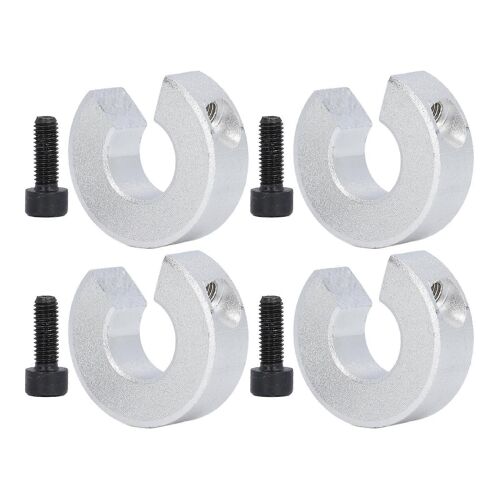 Collier d'arrêt de rail linéaire Alliage d'aluminium Pince sur l'arbre Fin Anneaux de fixation ID 16MM OD 35MM Épaisseur 10MM 4Pcs