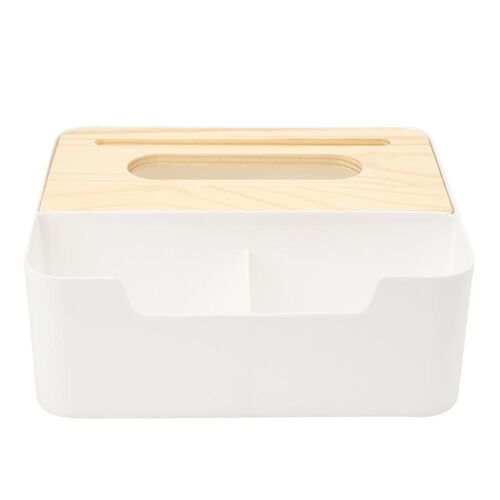 Pratical Home Office Bureau Bureau De Bureau Télécommande Stockage Titulaire Extraction Boîte De Tissu Cas avec CouvercleLarge