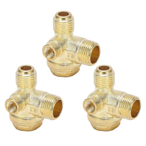 Clapet anti-retour 3 voies en laiton compresseur d'air filetage central pneumatique accessoire 8mm 16mm 14mm 3pcs