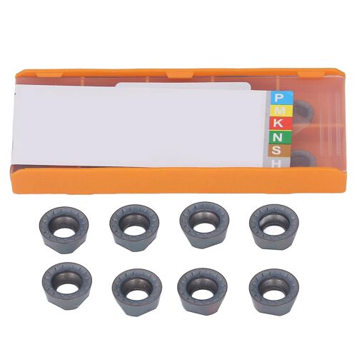 10Pcs Carbure Tourne Inserts Lame Ronde Enduite Pour Bois Métal Fraisage CNC Tour Porte-Outils