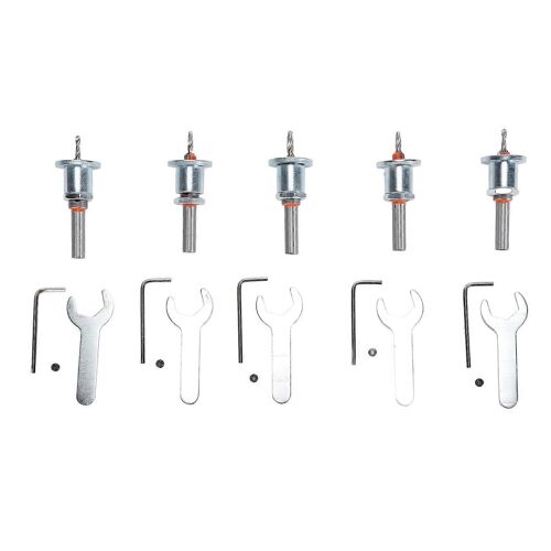 Jeu de forets à fraiser réglables Jeu de forets autotaraudeurs en acier allié dur pour le travail du bois