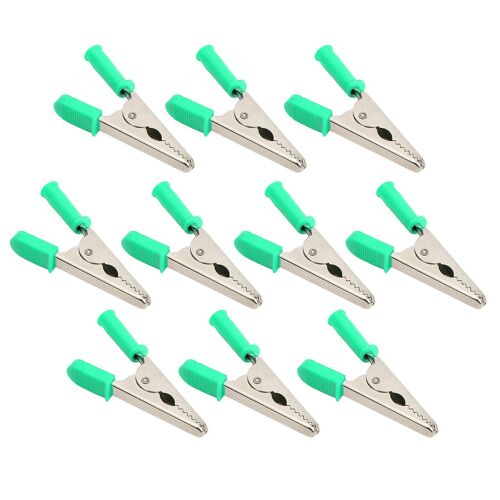 Pince de test de batterie en laiton d'ouverture de 10 pièces J.60047 de 20 mm pour les tests électriquesGreen