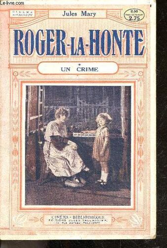 Roger La Honte - Tome 1 - Un Crime - Cinema Bibliotheque N°43