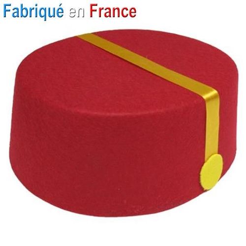 Chapeau Coiffe Groom - Spirou (Rouge) - Accessoire De Déguisement - Adulte -