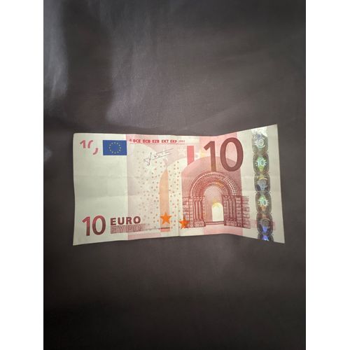 Billet De 10€ 2002 Rare Signé.