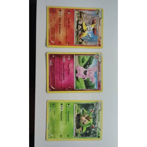 Lot Édition X Et Y Roussil 9/39 , Boguérisse 4/39 , Granbull 23/39