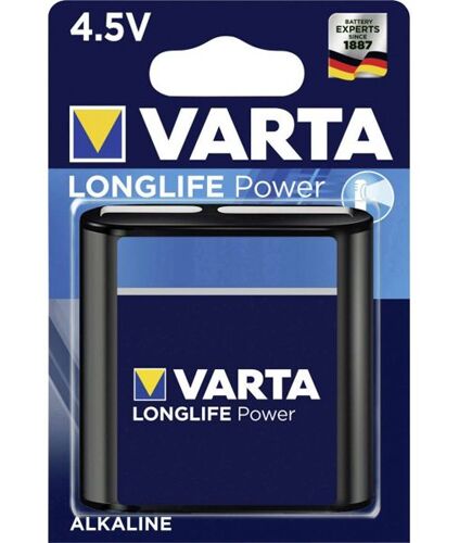 BLISTER 1 PILE PLATE 4,5V 3LR12 VARTA