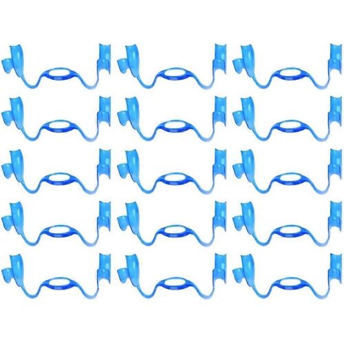 20pcs M Forme Joues Écarteur Autoclavable Dentaire Ouvre-Bouche Pour Protège-Dents Speak Out Challenge (Bleu) 