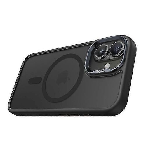 BENKS Pour iPhone 16 Plus Coque Magnétique Skin-Touch Matte PC+TPU Coque Compatible avec MagSafe - Noir