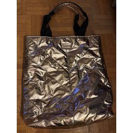Sac molletonné Victoria Secret doré brillant 40 cm x 38 cm