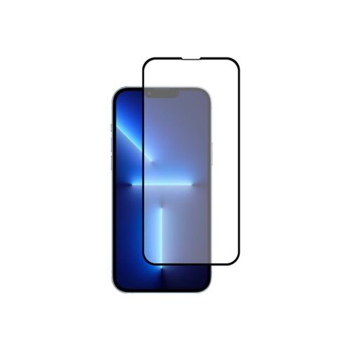 Just In Case - Protection D'écran Pour Téléphone Portable - Couverture Complète - Verre - Couleur De Cadre Noir - Pour Apple Iphone 13 Pro Max