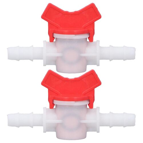 Vanne de régulation de débit Contrôleur d'arrêt d'eau Régulateur ABS Switch Accessory Set Kit 10mm / 0.39in 2 Pcs