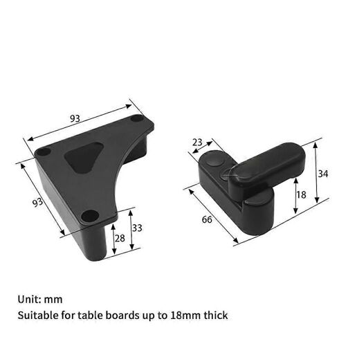 Rv Table Planche Boucle Voiture Extérieure Table Pliante Support Boucle Camping-Car Organisateur Intérieur