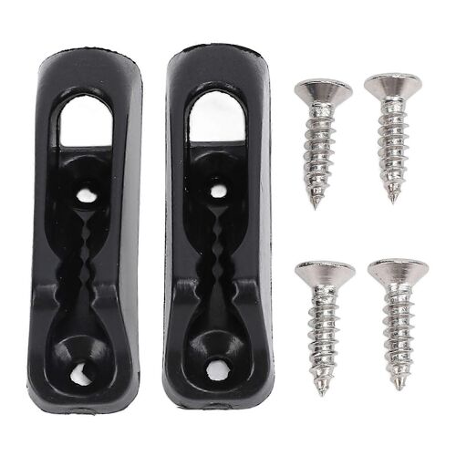 Bateau Corde Clam Cleat Nylon Antidérapant Stable Fixation Clam Taquet Pour Yachts Navires Noir 44 X 13mm / 1.73 X 0.51in 2 Pcs