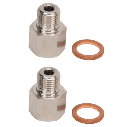 1/8 Po Npt Femelle À M10 X 1.0 Mâle Manomètre Émetteur Adaptateur En Acier Inoxydable Étanche Universel Pour Voitures