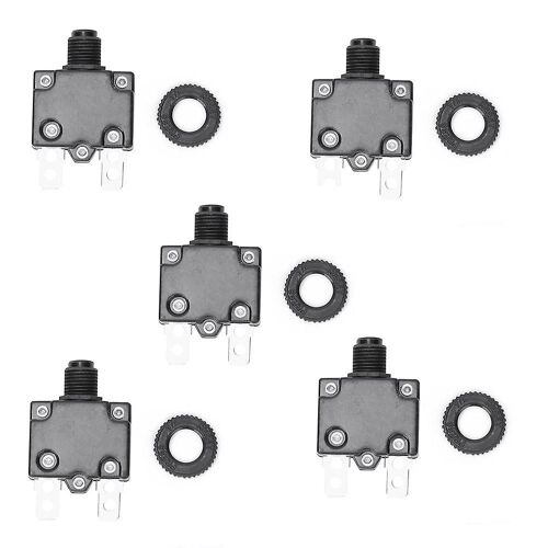 Compresseur d'air électrique disjoncteur surcharge sur interrupteur de protection de courant15A 5pcs