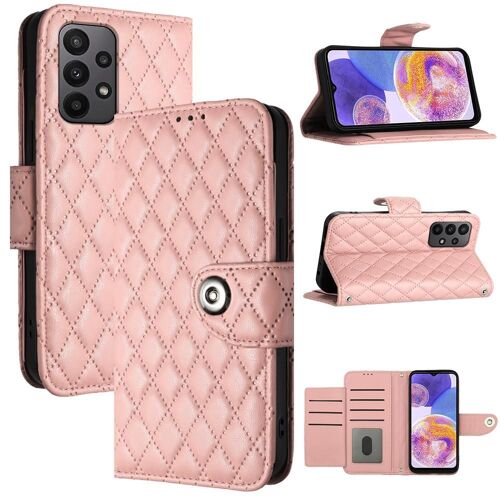Étui Pour Samsung Galaxy A23 4G/5G Protection Élégante Antichoc Bande De Poignet Portefeuille Couverture Titulaire De La Carte - Orange