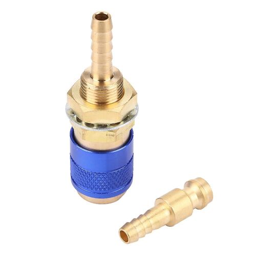 M6 Gaz &amp Connecteur rapide d'eau pour raccord de torche de soudeuse MIG TIG pour torche de soudage bleu