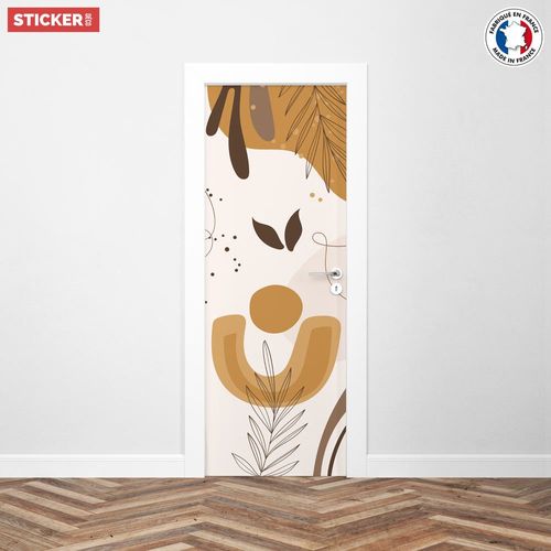 Sticker Porte Café Minimaliste - 204 x 73 cm