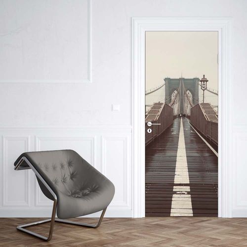 Sticker Porte Brooklyn Bridge - 204 x 73 cm