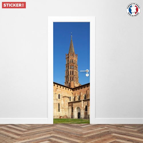 Sticker Porte Basilique Saint-Sernin - 204 x 73 cm