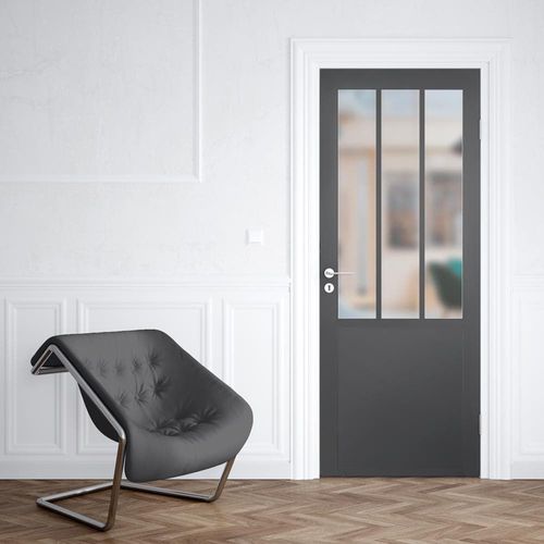 Sticker Porte Verrière Atelier 3 Vitres - 204 x 63 cm