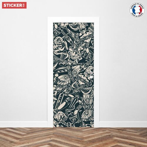 Sticker Porte Tatouages - 204 x 83 cm