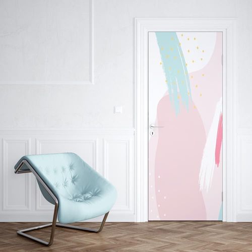 Sticker Porte Abstrait - 204 x 93 cm
