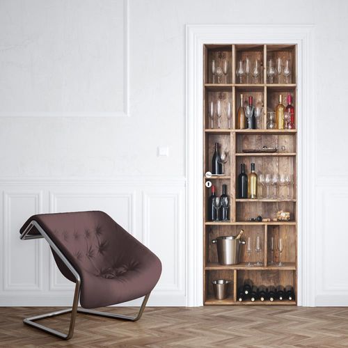 Sticker Porte Cave A Vin - 204 x 63 cm